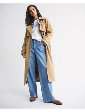 Abercrombie Classic Trench Coat medium